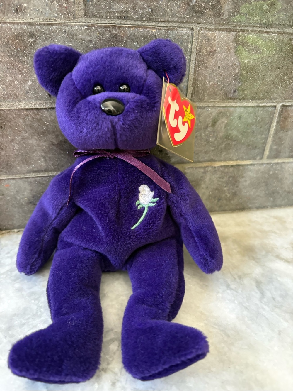 Ty Beanie Baby- PRINCESS 1997 PVC PELLETS - Classic Collectible RARE!